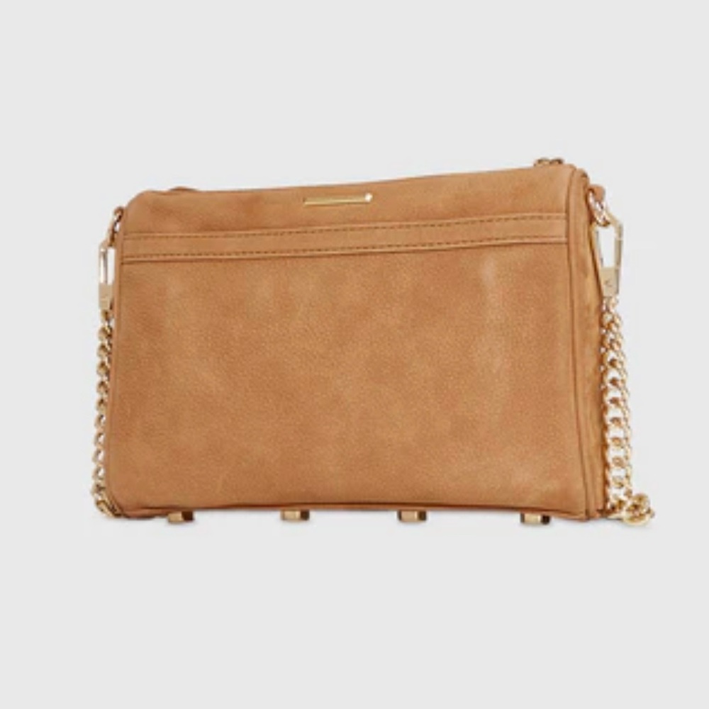 Rebecca Minkoff M.A.C. Mini Suede Crossbody in Nutmeg - Picture 3 of 9